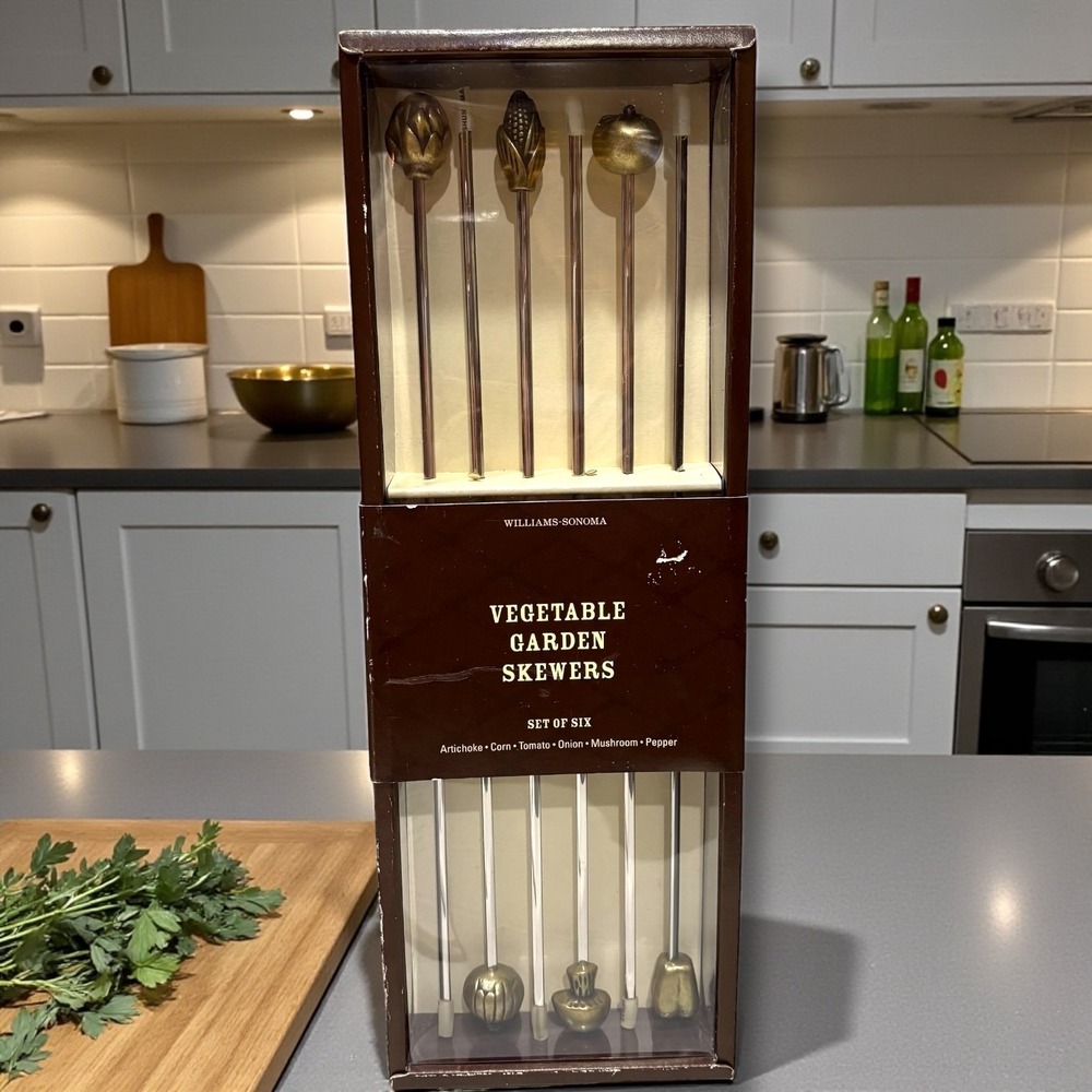 Williams-Sonoma Enameled Vegetable Garden‎ Skewers Set Of 6